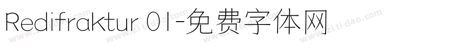 Redifraktur 01字体转换